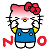 举手抗议的Hello Kitty，NO