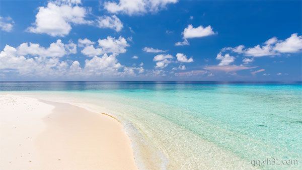 马尔代夫超级美丽的海滩
