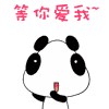 可爱的熊猫娃娃QQ表情图片