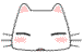 流泪表情之白色方块猫猫QQ表情