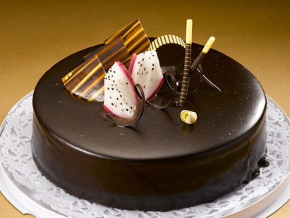 精美简洁的巧克力蛋糕