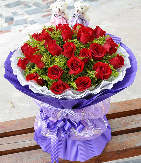 送给女朋友的一束红玫瑰