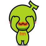小活鬼马QQ表情，绿色的动态图片